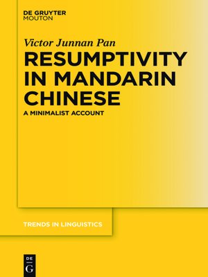cover image of Resumptivity in Mandarin Chinese